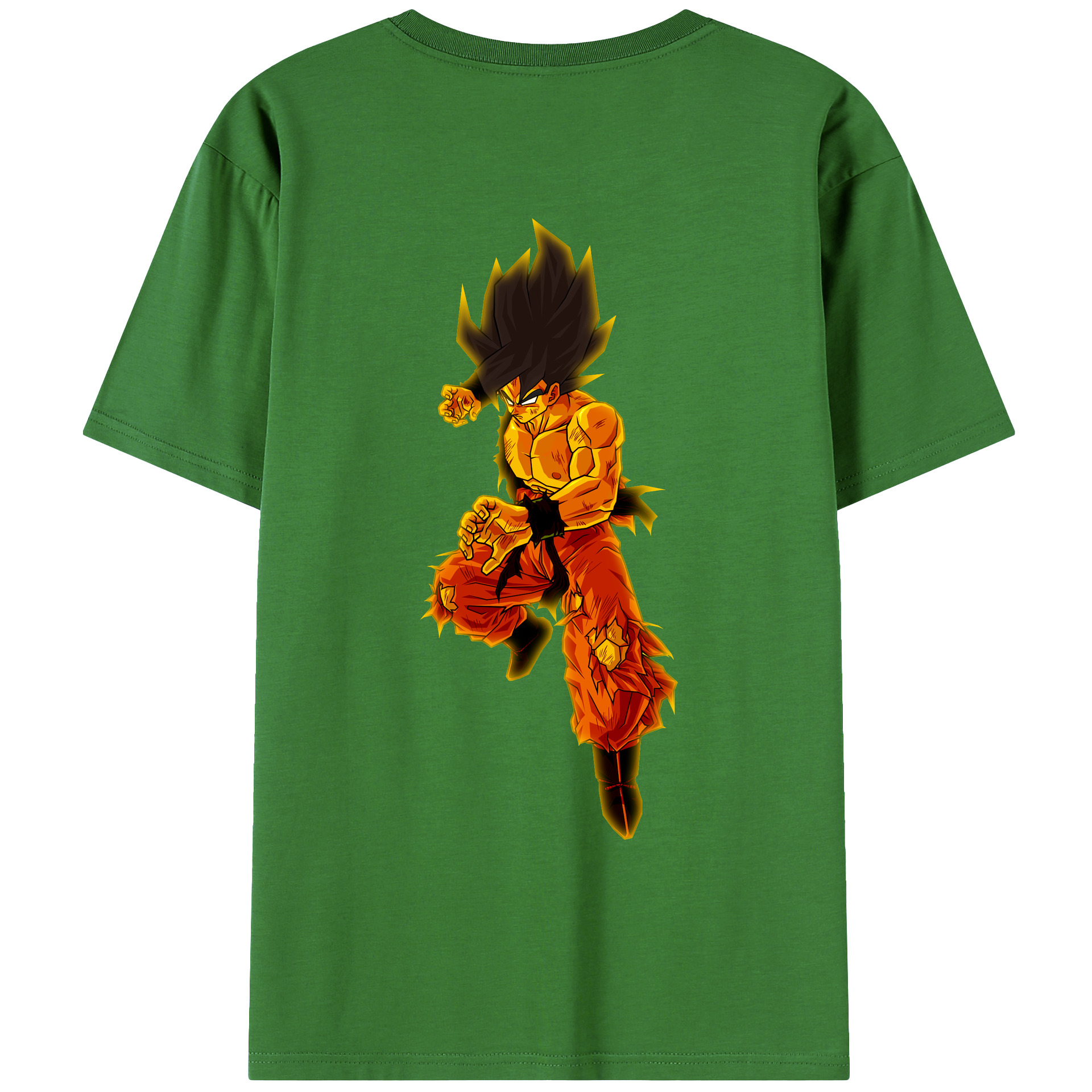 （画像用） ドラゴンボール 孫 悟飯（そんごはん）DRAGON BALL Son Gohan レディース半袖Tシャツ(バックプリント)